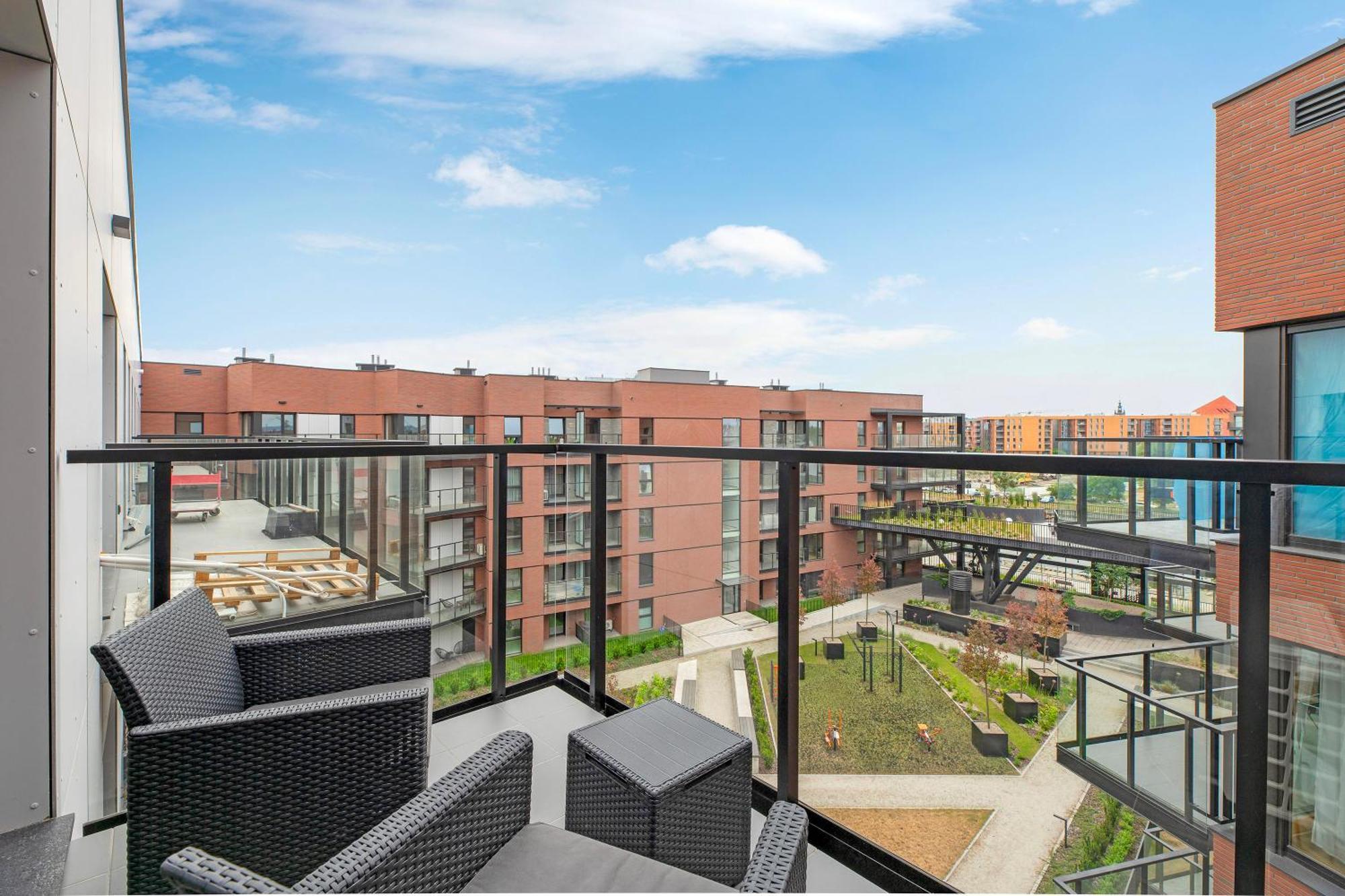 Nadmotlawie Estate Gym, Sauna & Parking By Downtown Apartments Danzig Exterior foto